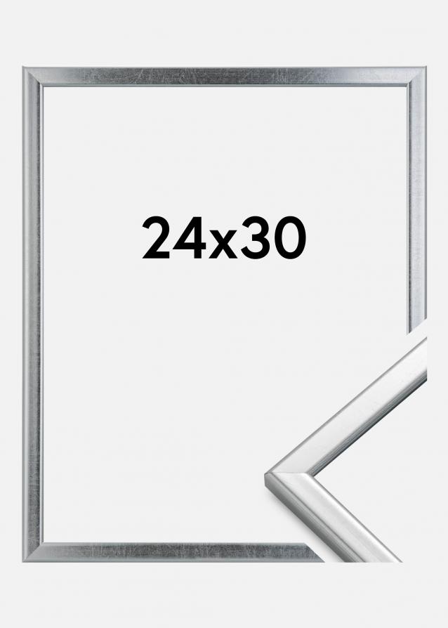 Ramme Slim Matt Antirefleksglass Sølv 24x30 cm