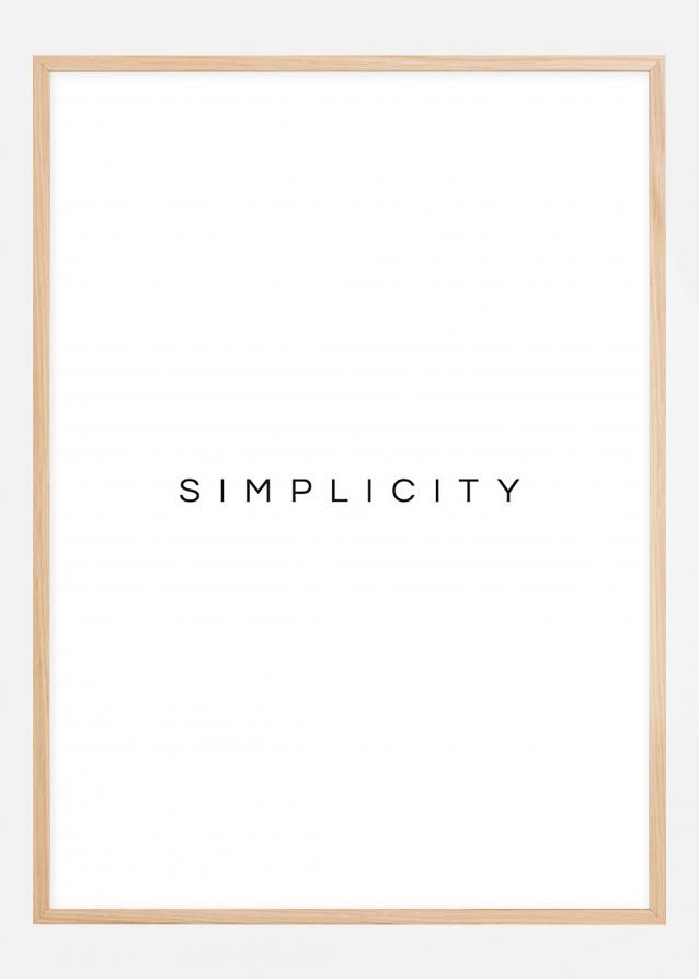 Simplicity Poster Plakat