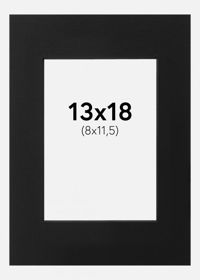 Passepartout Svart (Svart kjerne) 13x18 cm (8x11,5)