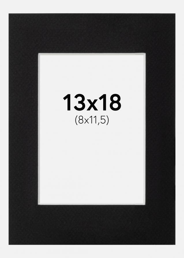 Passepartout Canson Svart (Hvit kjerne) 13x18 cm (8x11,5)