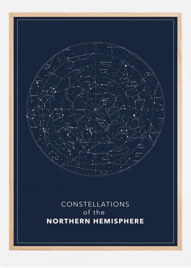 Northern hemisphere Dark Plakat