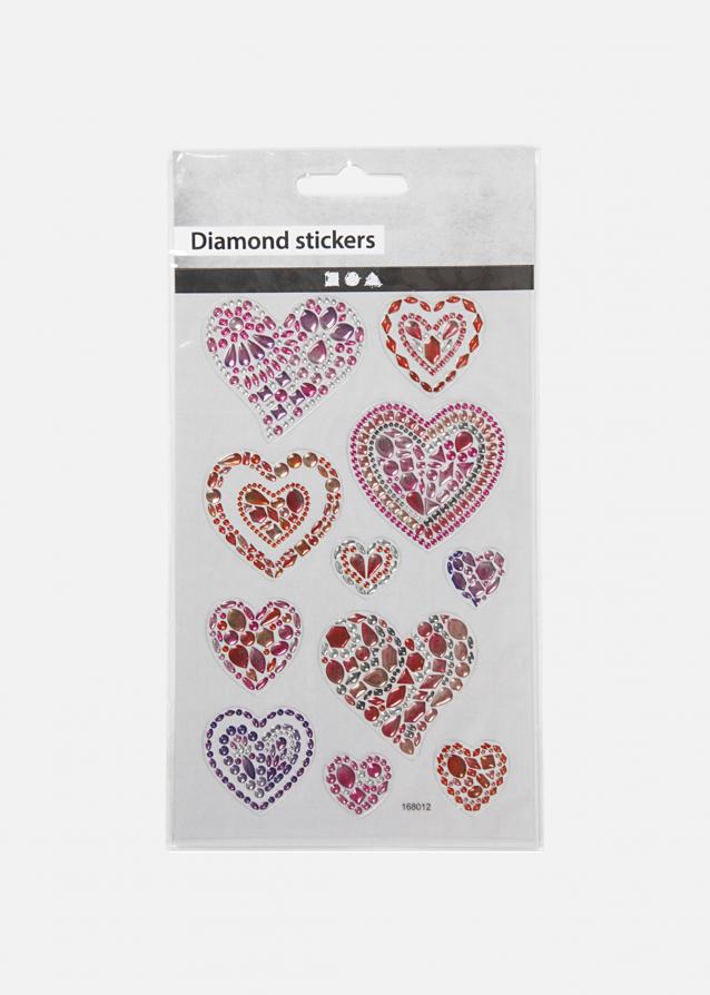 Diamond Stickers Hjerter