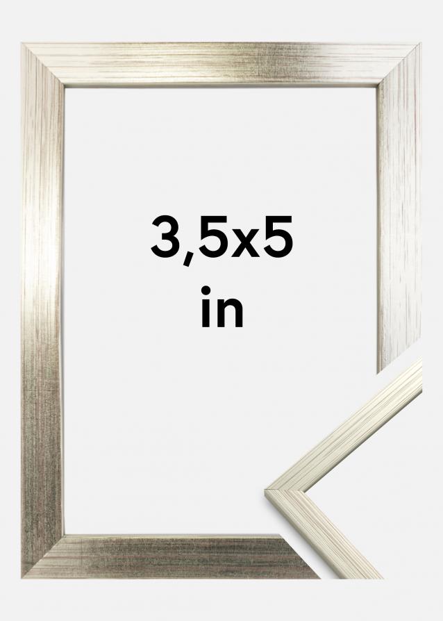 Ramme Edsbyn Akrylglass Sølv 3,5x5 inches (8,89x12,7 cm)