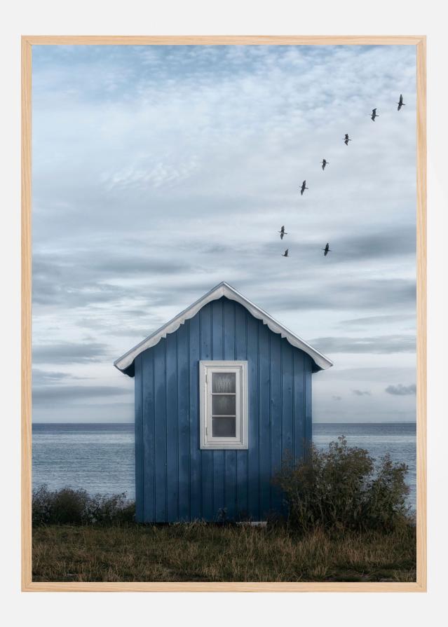 Beach hut Plakat