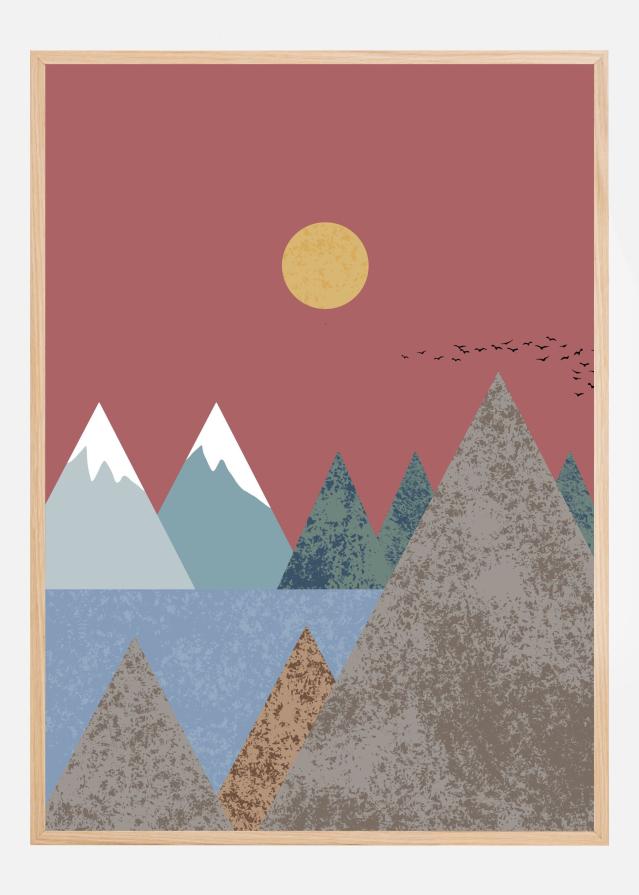 Mountain landscape Plakat