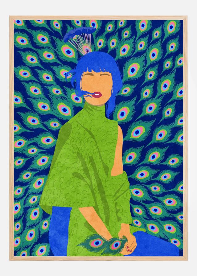 peacock woman Plakat