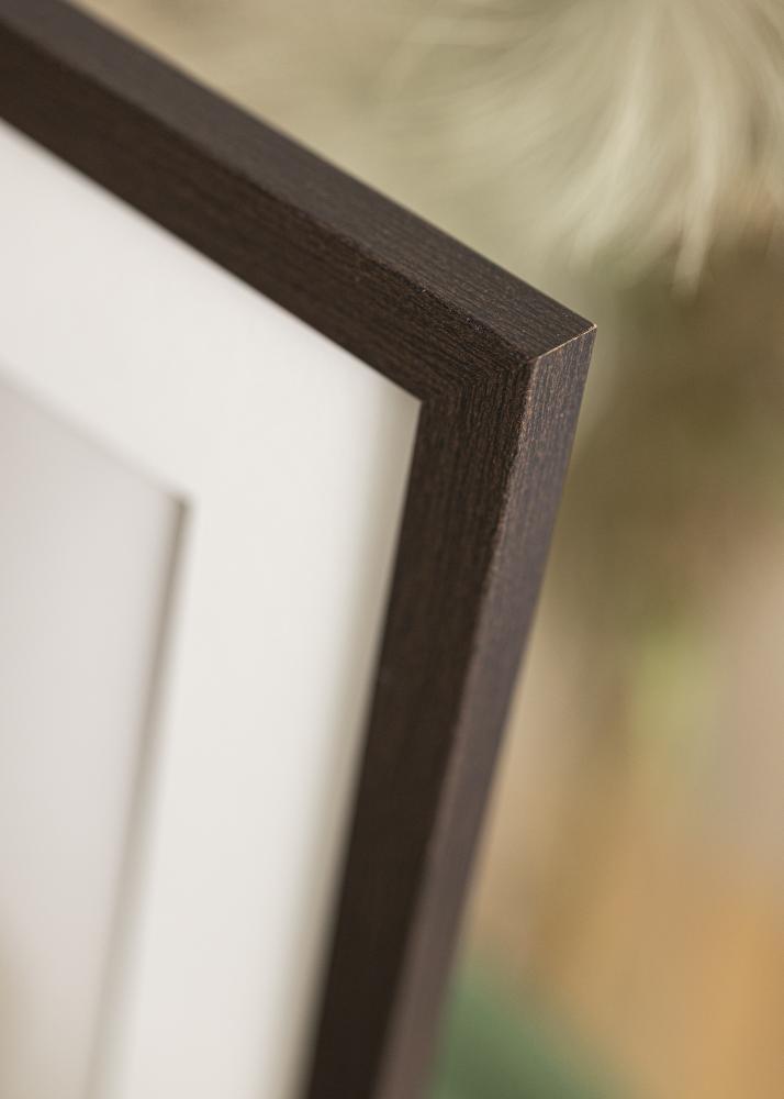 Ramme Stilren Wenge 50x70 cm - Passepartout Hvit 33x56 cm