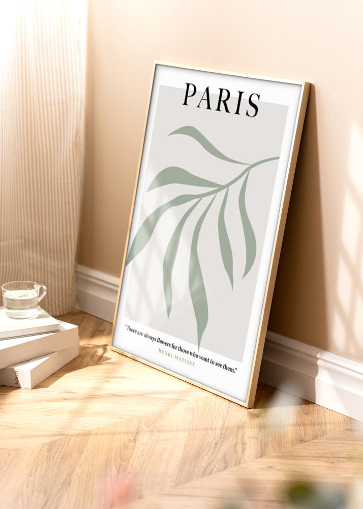 Aluminiumsramme Messing 50x70 cm - Passepartout Hvit 16x24 inches