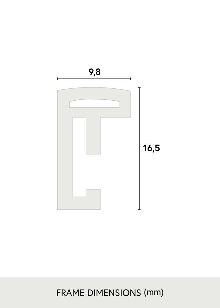 Ramme Scandi Svart 60x80 cm - Passepartout Hvit 50x70 cm