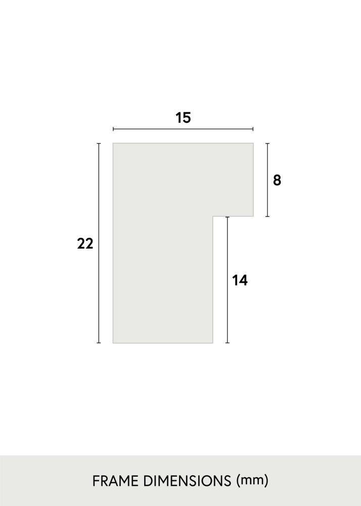 Ramme Exklusiv Svart 24x24 cm