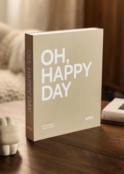 KAILA OH HAPPY DAY Grey - Coffee Table Photo Album (60 Svarte Sider)