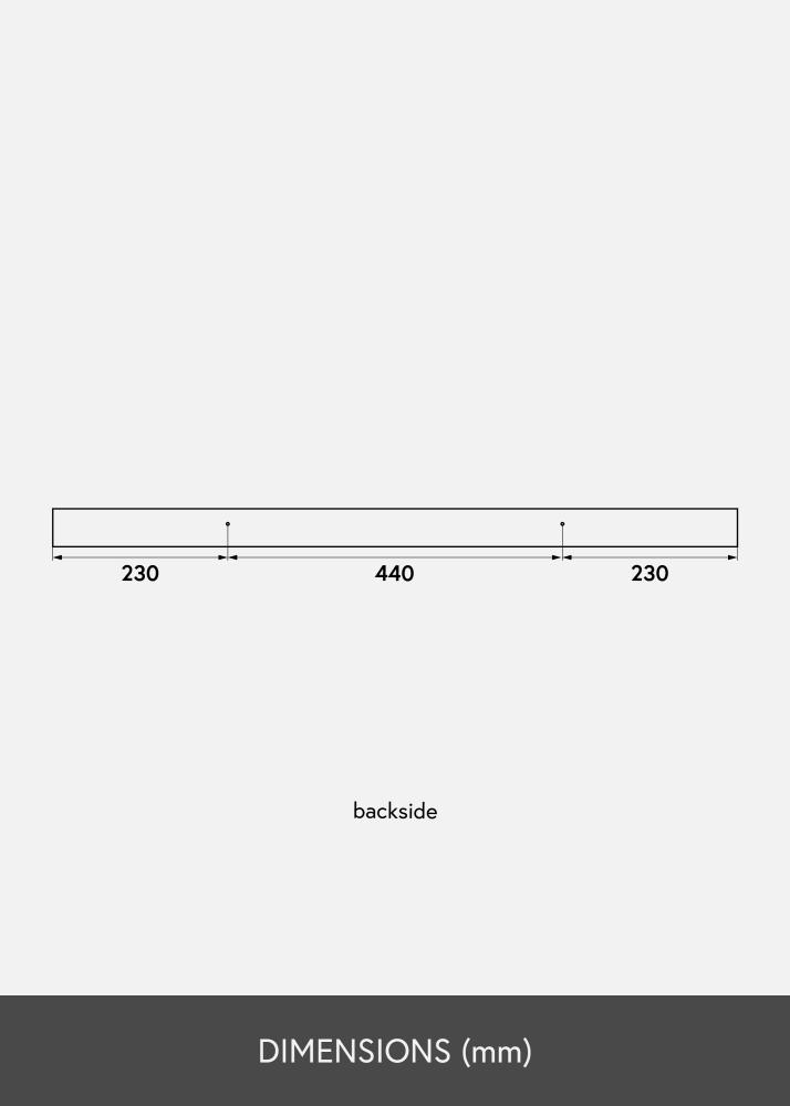 Rammehylle Hvit 90 cm