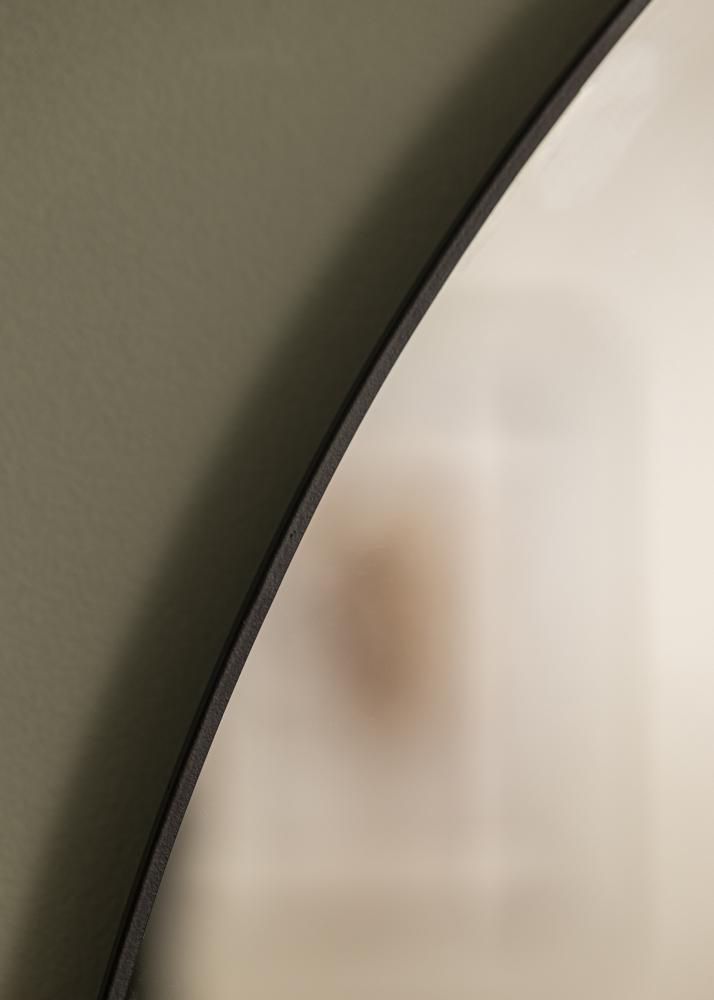 KAILA Round Mirror - Thin Black 80 cm Ø