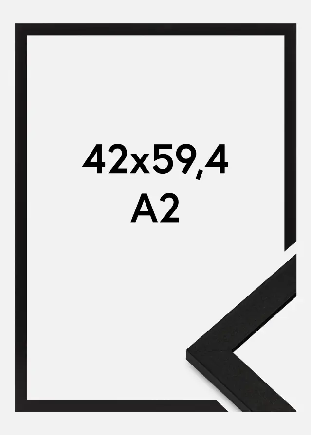 Ramme BGA Classic Akrylglass Svart 42x59,4 cm (A2)