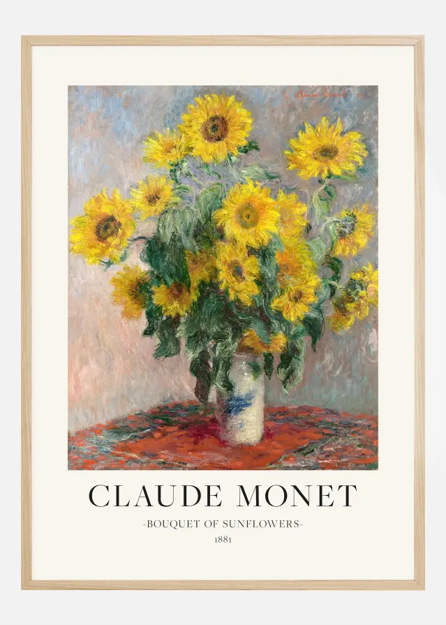 Claude Monet - Bouquet Of Sunflowers Plakat