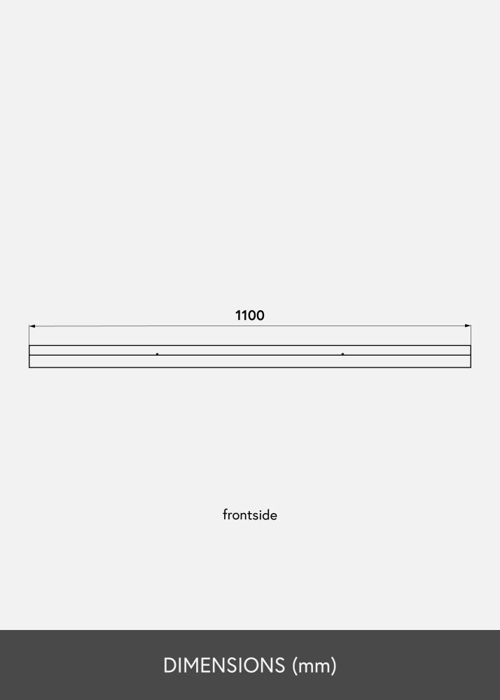 Rammehylle Svart 110 cm