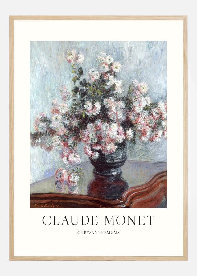 Claude Monet -Chrysanthemums Plakat