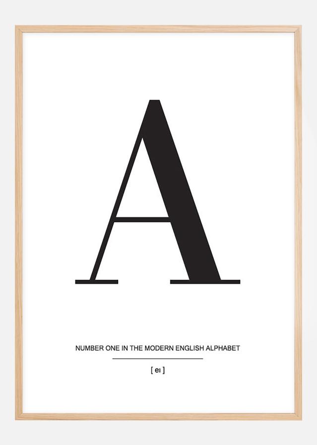 Letter A Plakat