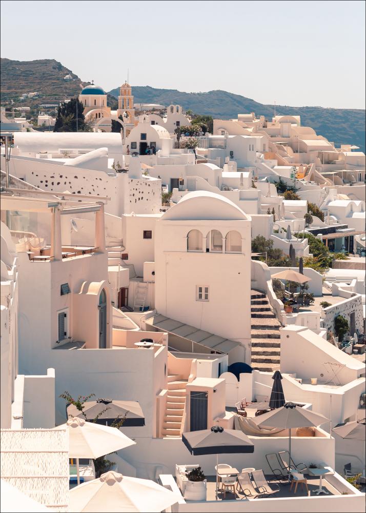 Santorini Village Plakat