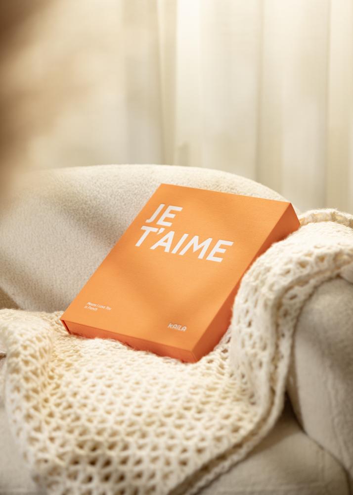 KAILA JE T'AIME - Coffee Table Photo Album (60 Svarte Sider / 30 Ark)