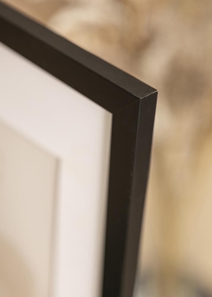 Ramme Black Wood 50x60 cm - Passepartout Hvit 40x50 cm