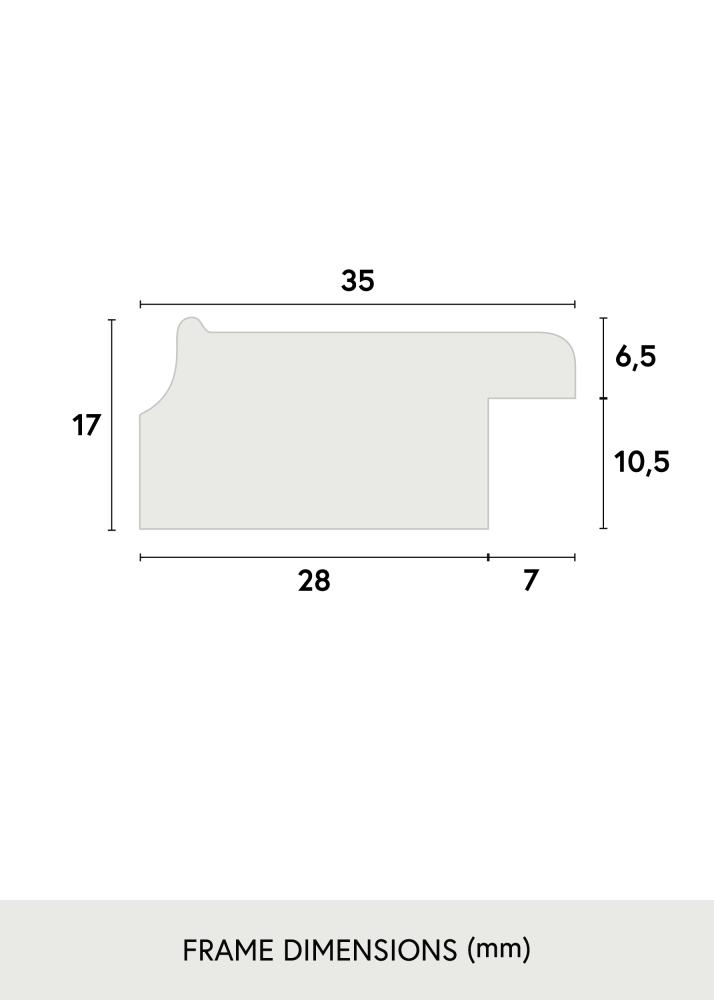 Ramme Grace Akrylglass Gull 42x59,4 cm (A2)