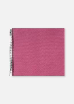 Bella Vista Spiralalbum Fuchsia - 35x30 cm (40 Svarte Sider / 20 ark)