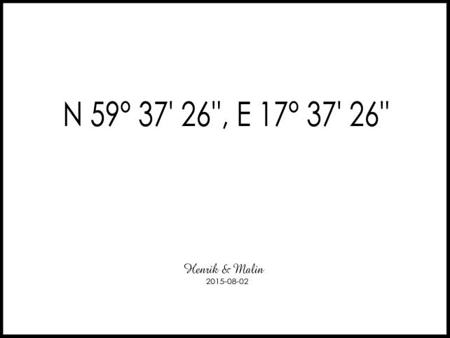 Coordinates Black