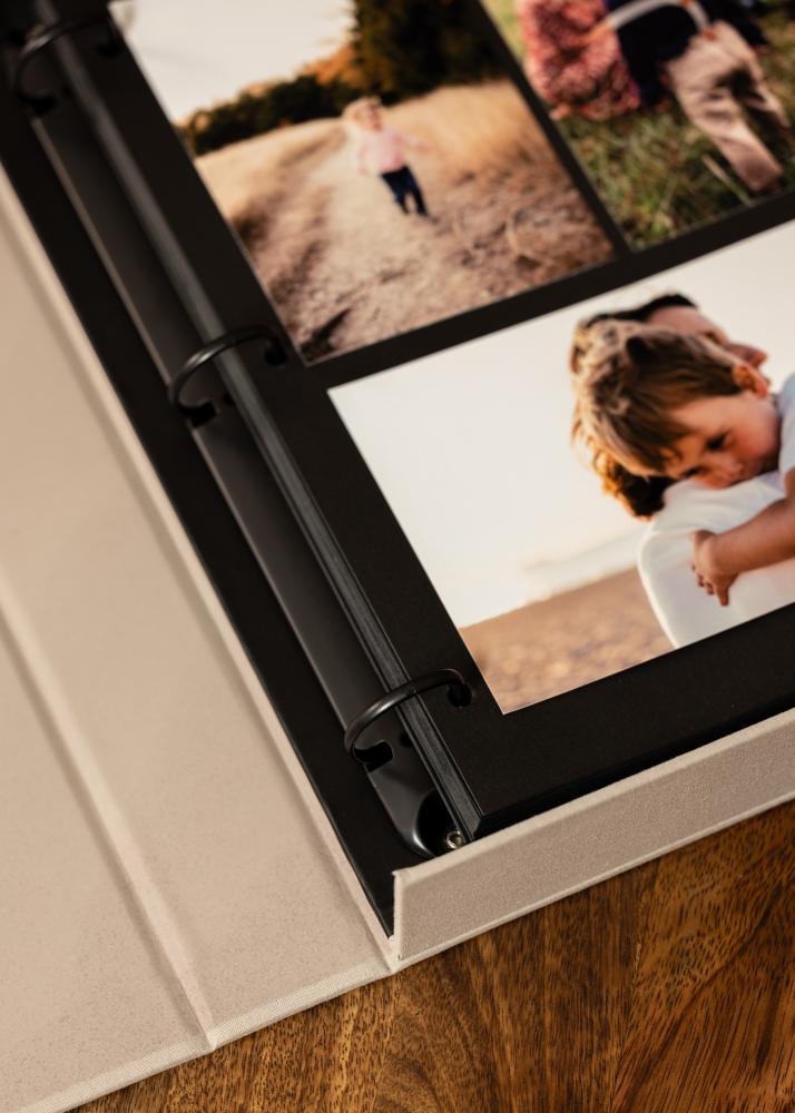 KAILA HI LITTLE ONE Grey - Coffee Table Photo Album (60 Svarte Sider)