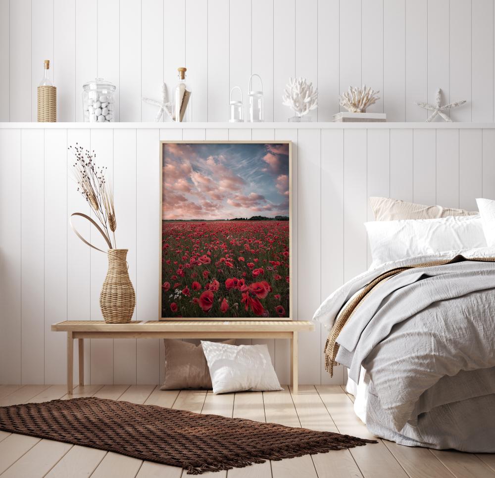 Poppy Field In Sweden Plakat