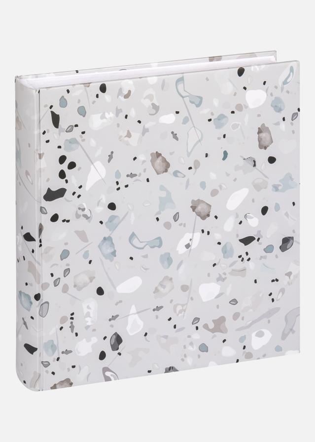 Terrazzo stone Album Grå - 28x29 cm (60 Hvite sider / 30 ark)