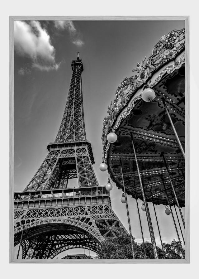 Merry-Go-Round at the Eiffel Tower Plakat