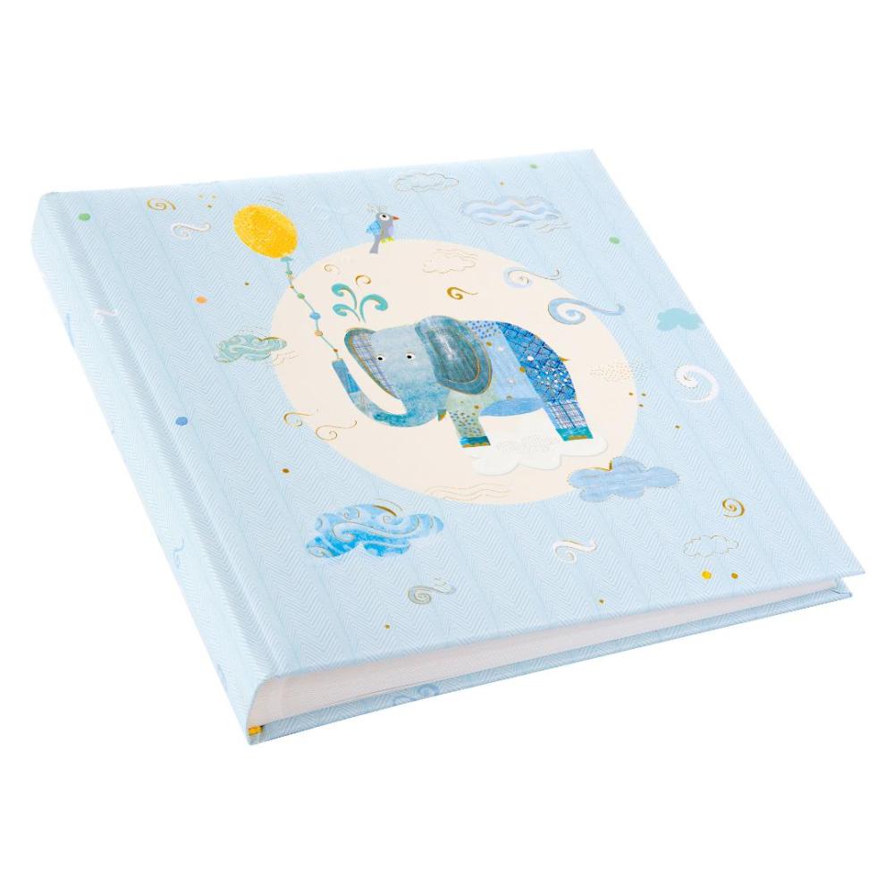 Blue Elephant Fotoalbum - 25x25 cm (60 Hvite sider / 30 ark)