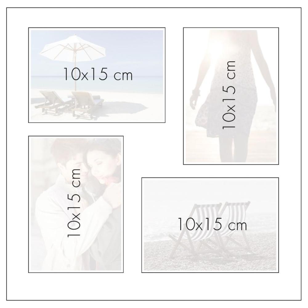 Bella Vista Fotoalbum Sand - 30x31 cm (100 Hvite sider / 50 ark)