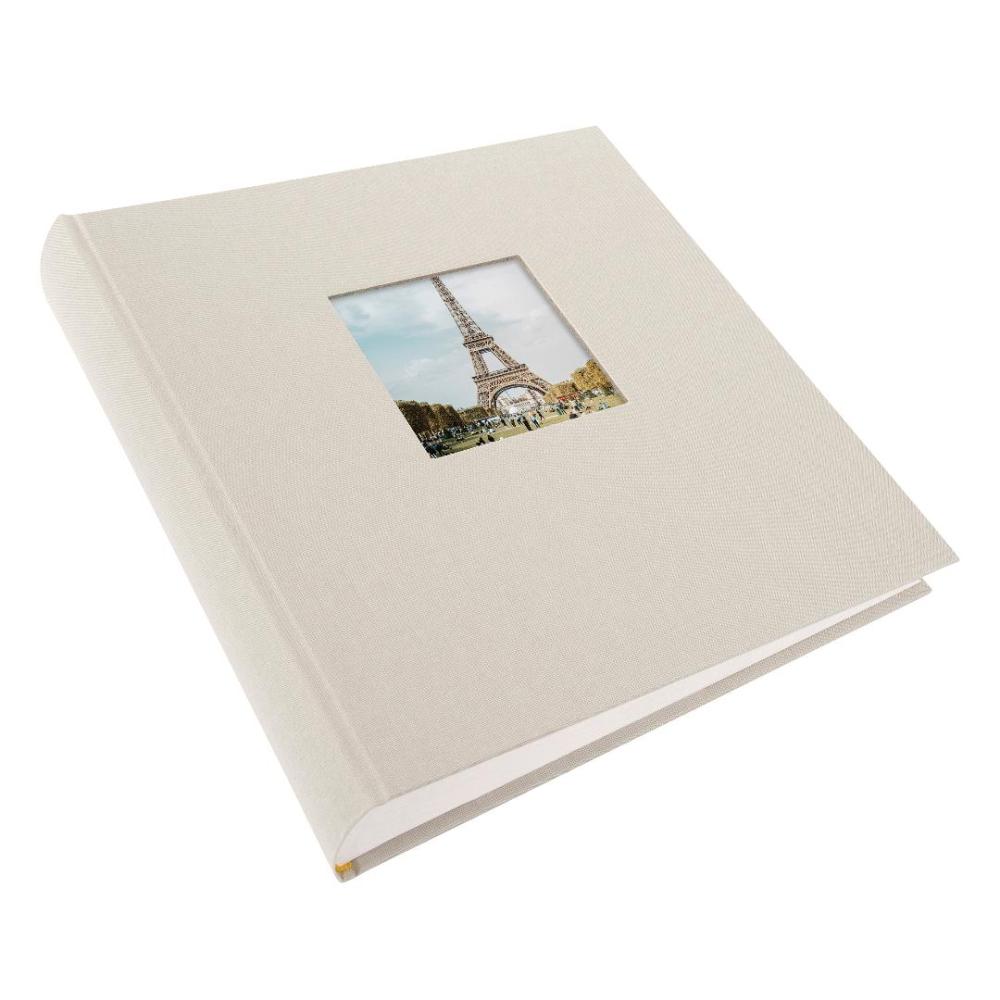 Bella Vista Fotoalbum Sand - 30x31 cm (100 Hvite sider / 50 ark)