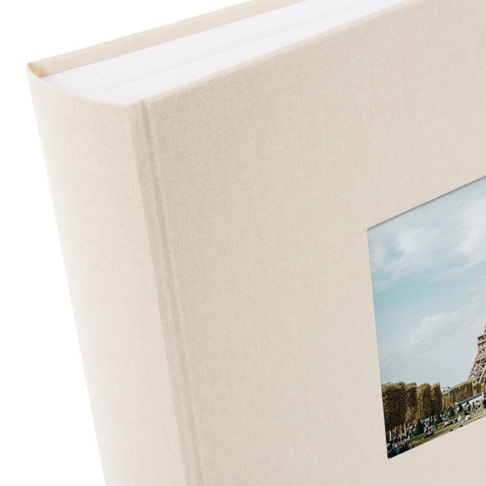 Bella Vista Fotoalbum Sand - 30x31 cm (100 Hvite sider / 50 ark)