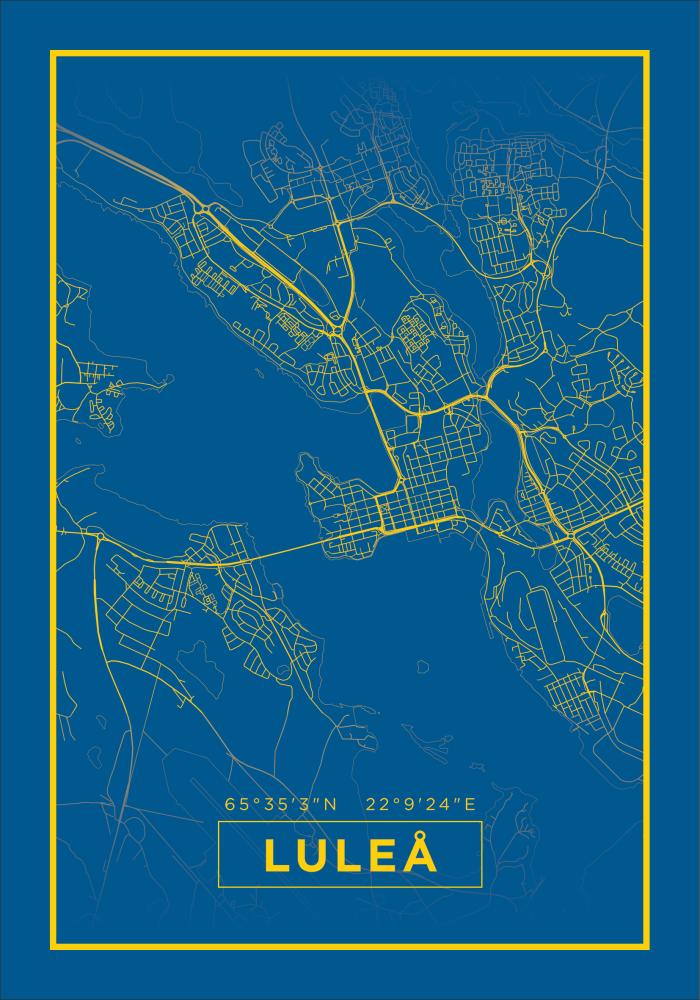 Map - Luleå - Blue