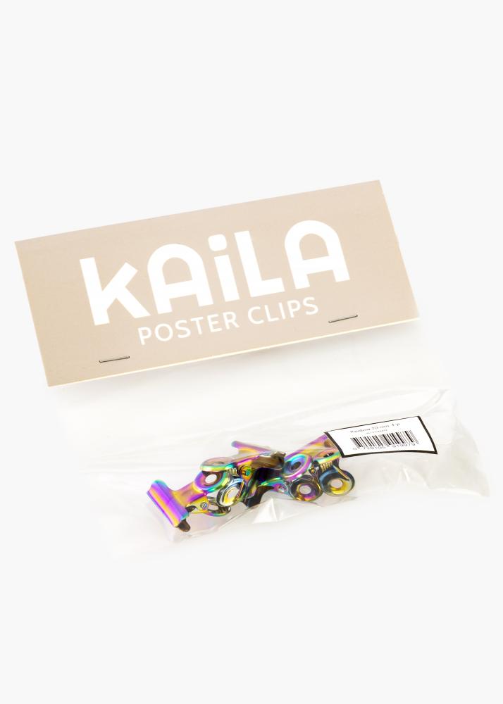 KAILA Poster Clip Rainbow 20 mm - 4-p