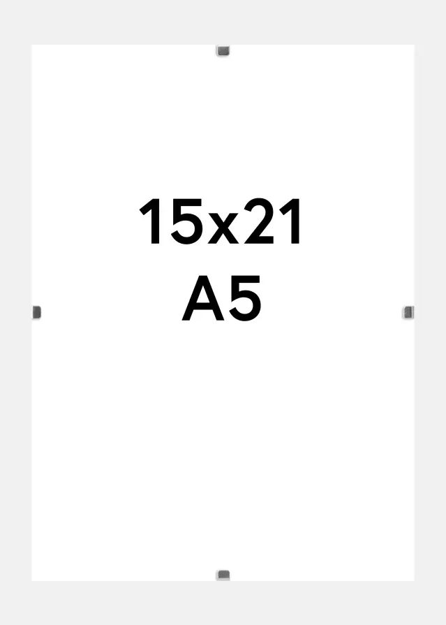 Klipsramme 15x21 cm (A5)