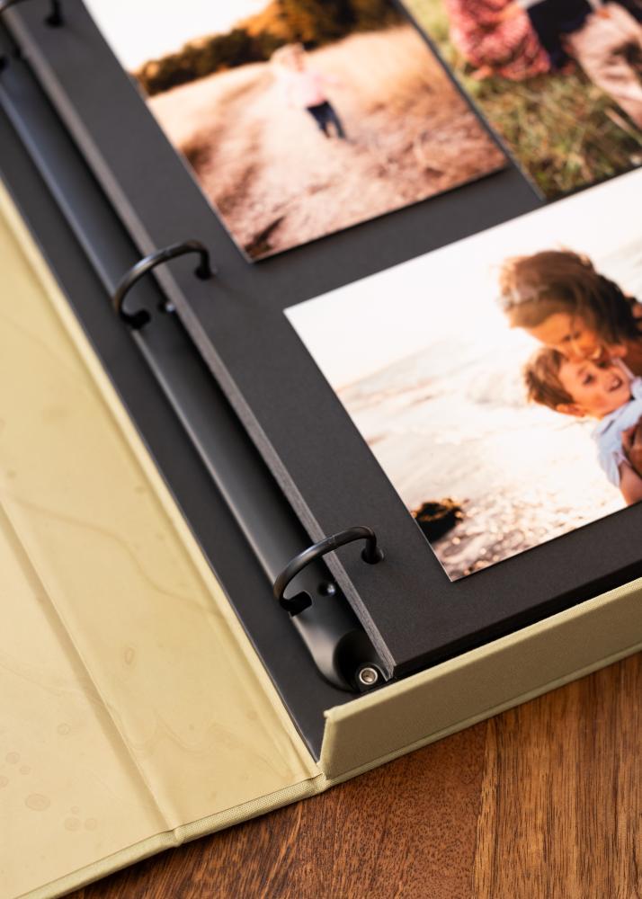 KAILA MEMORIES Vanilla - Coffee Table Photo Album (60 Svarte Sider)