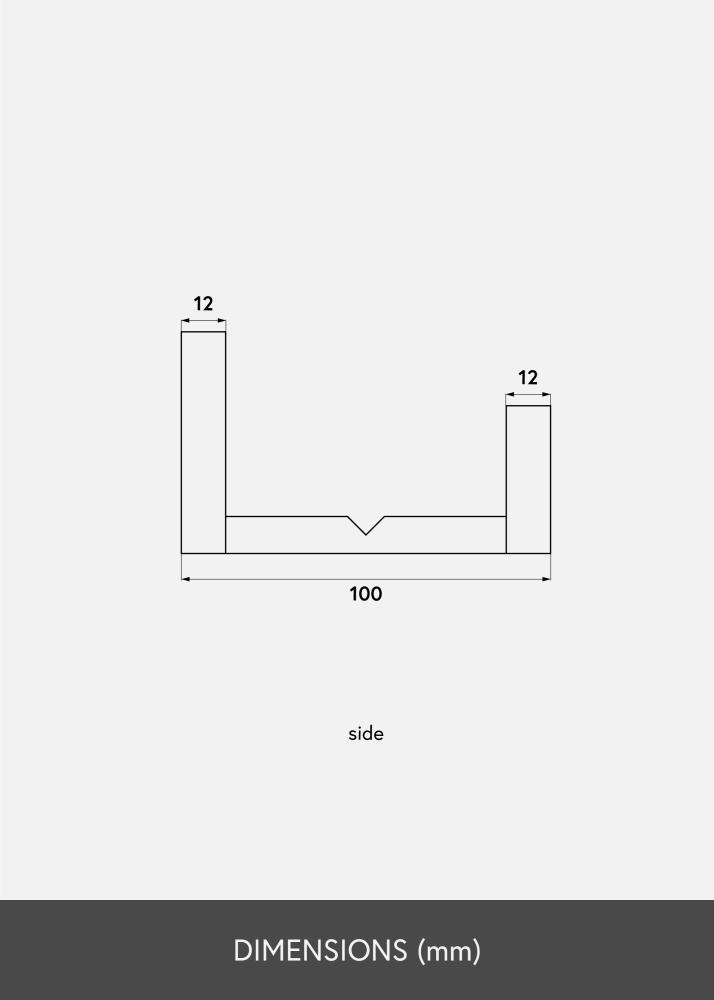 KAILA Bilderammehylle Svart 90 cm