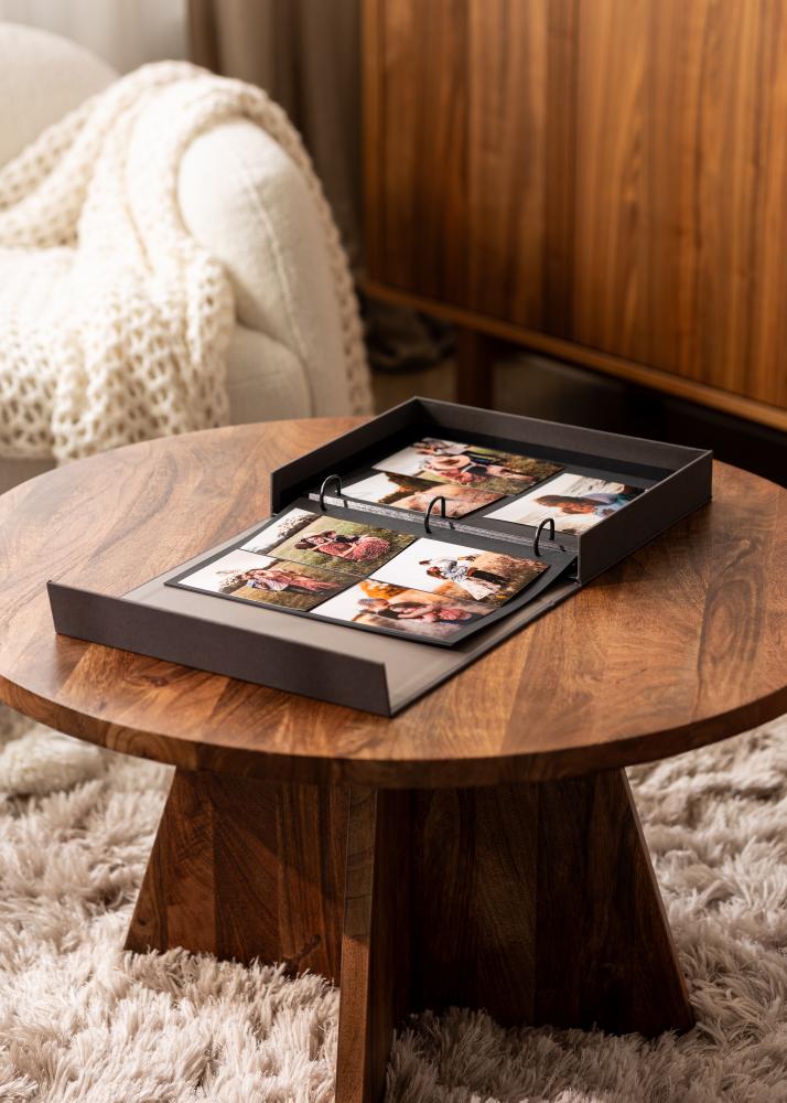 KAILA FAMILY Black - Coffee Table Photo Album (60 Svarte Sider)