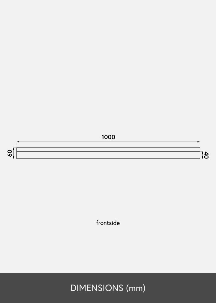 KAILA Bildehylle Svart 100 cm