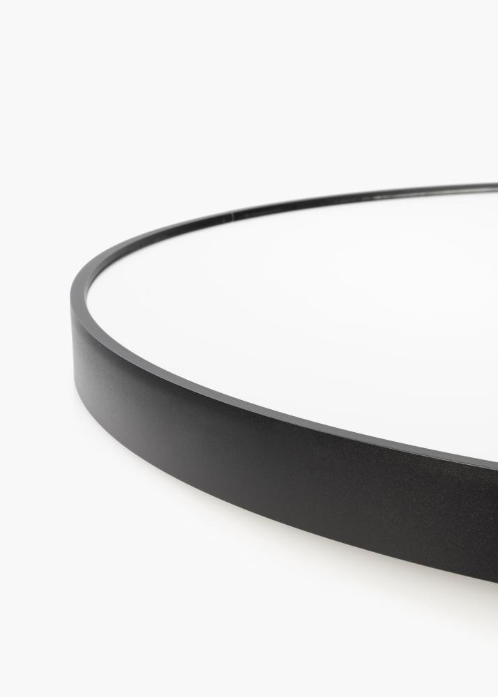 KAILA Round Mirror - Edge Black 100 cm Ø