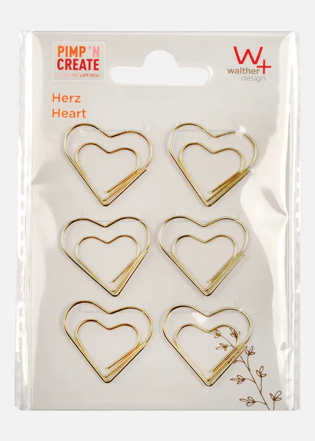 PAC Metall Paperclip Heart Gull