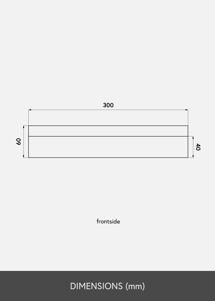 KAILA Bildehylle Hvit 30 cm