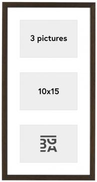 Edsbyn Collageramme XIII Valnøtt - 3 Bilder (10x15 cm)
