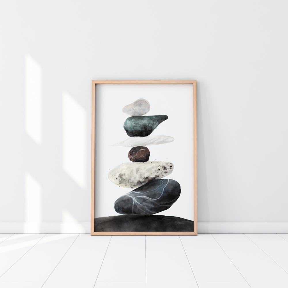 Stones from the beach Plakat