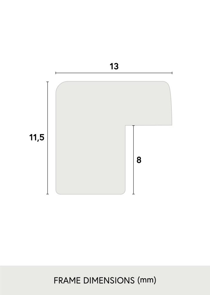 Ramme Edsbyn Akrylglass Hvit 6x8 inches (15,24x20,32 cm)