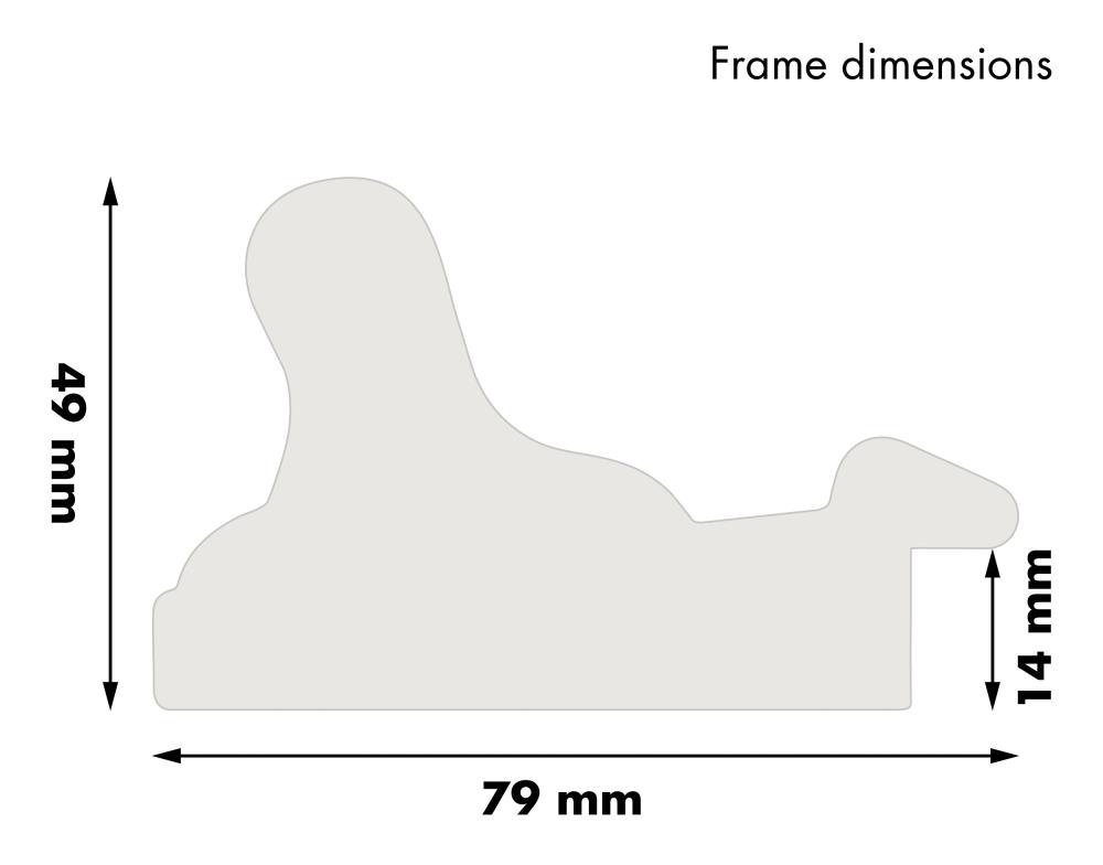 Ramme Gysinge Premium Gull 58x100 cm